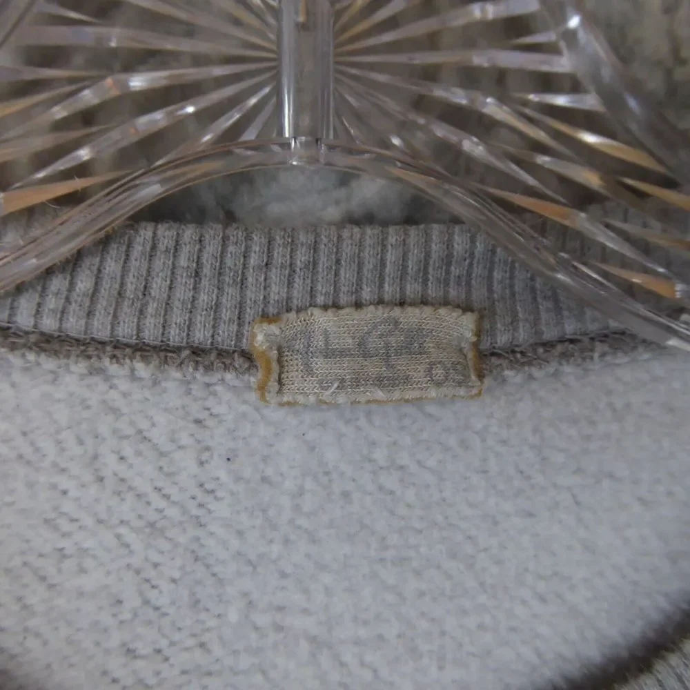 John Galt Sweatshirt Womens Small Gray Cropped Crewneck Oversized California - Picture 3 of 9